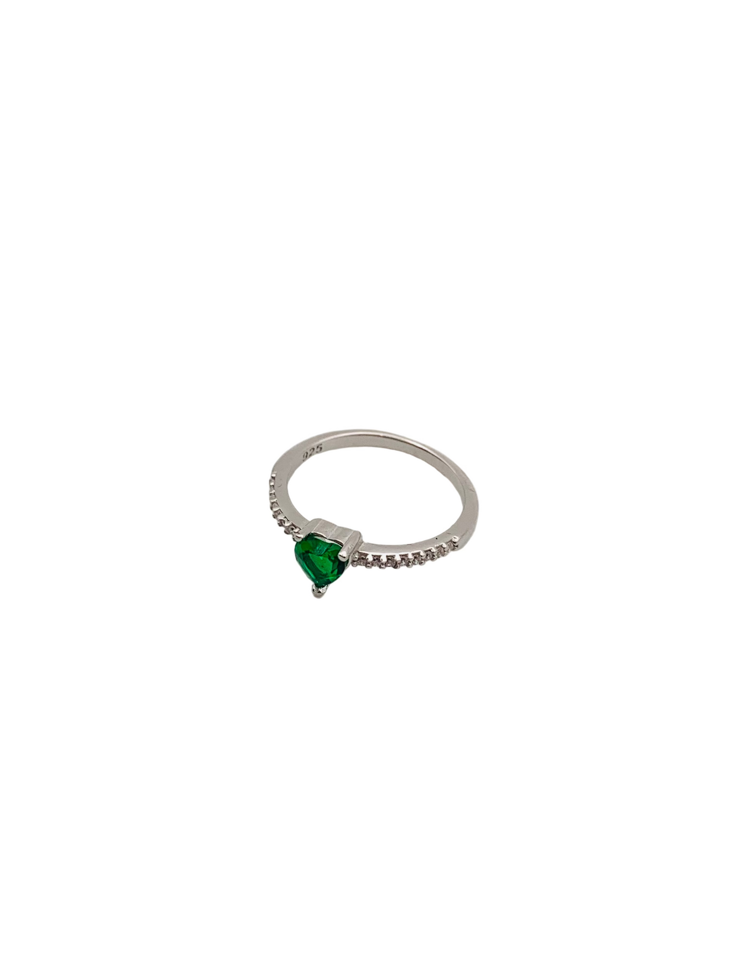Inel Argint 925 cu piatra verde Smarald