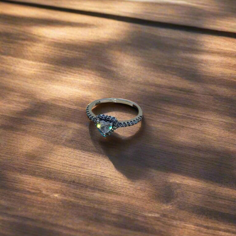 Inel argint 925 cu piatra inima