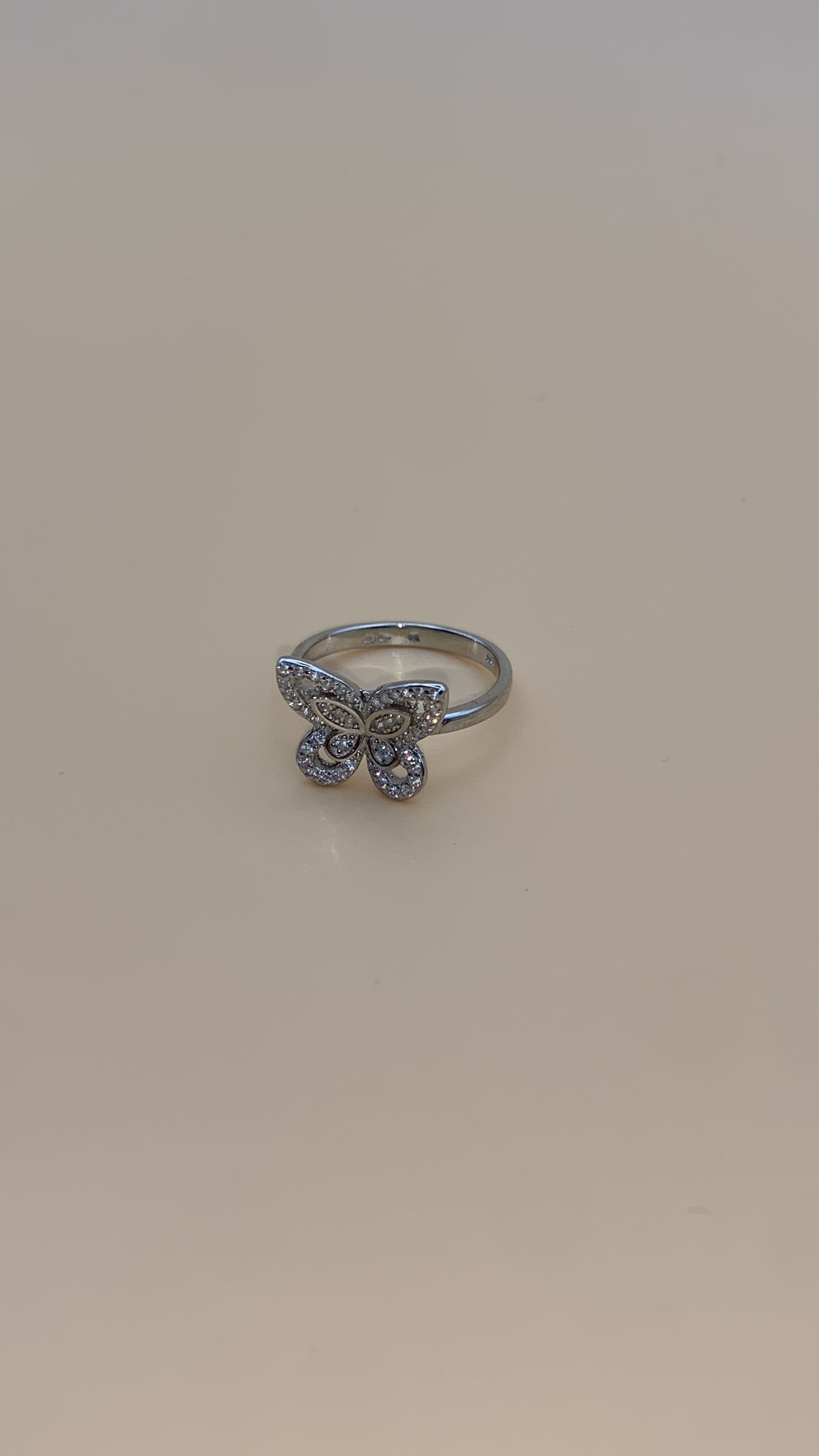 Inel din argint 925 cu fluture