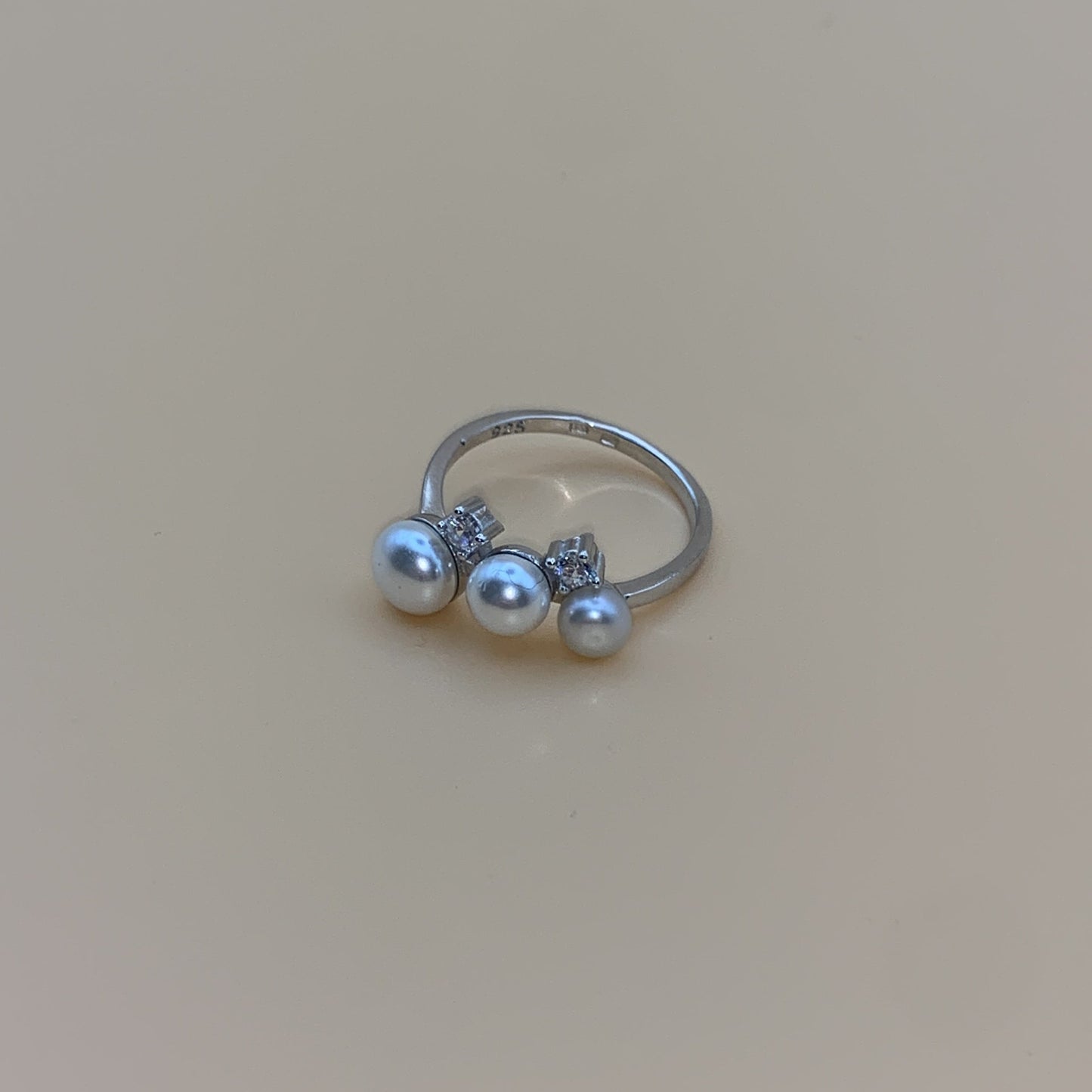 Inel argint 925 cu perle