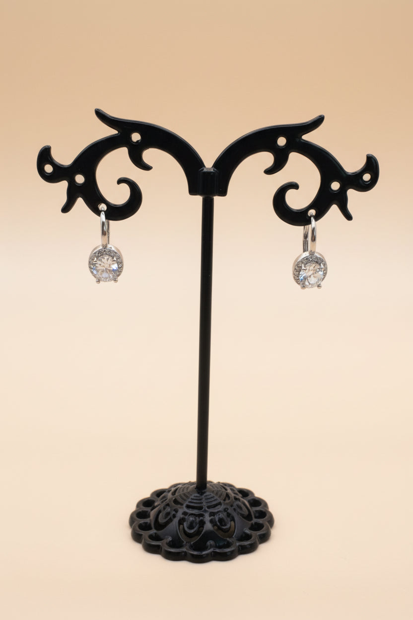 Cercei cu Pietricele Albe