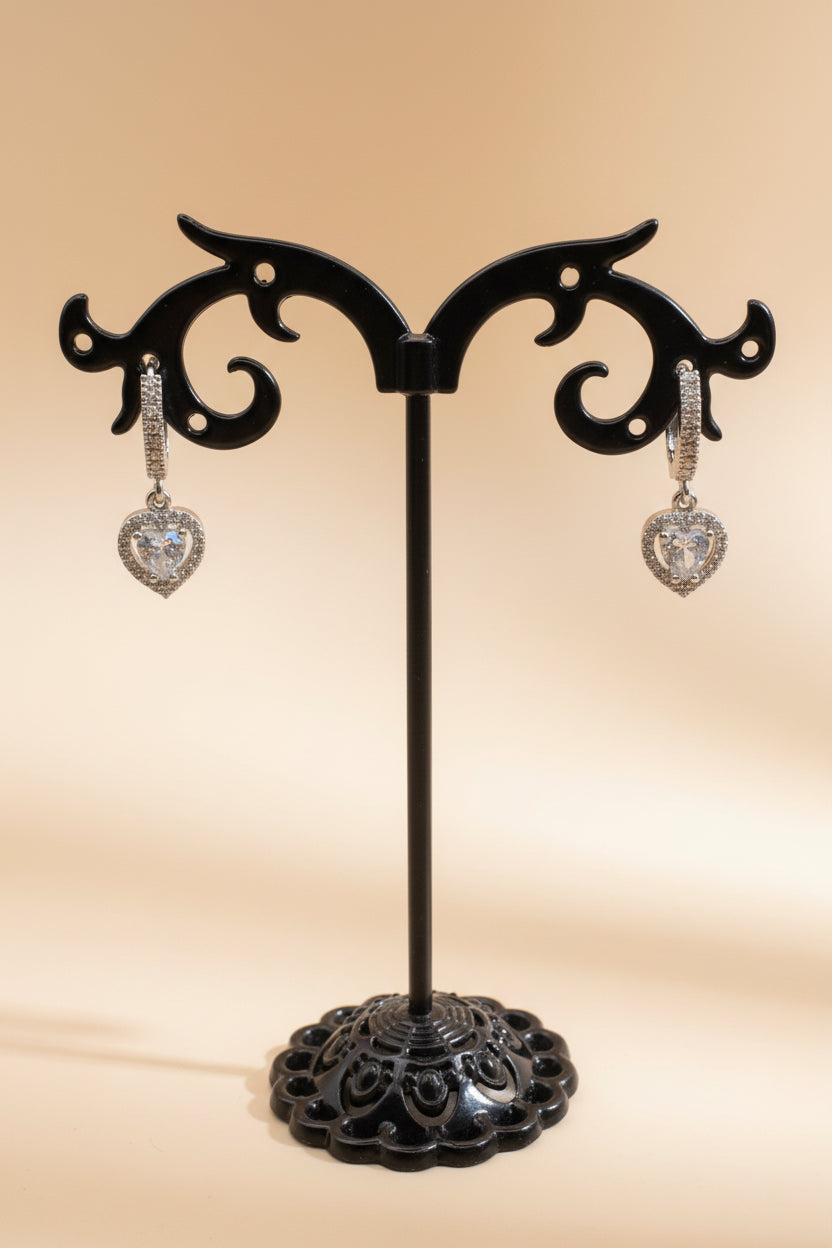 Cercei Inima cu Pietricele