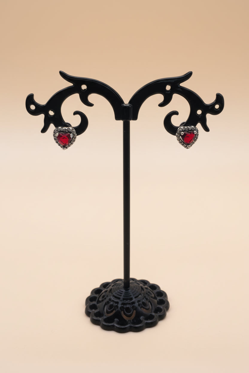 Cercei cu Piatra Rosie