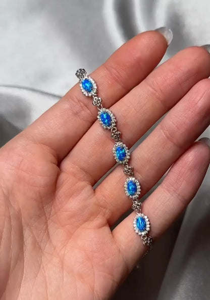 Brațara din argint coloratǎ