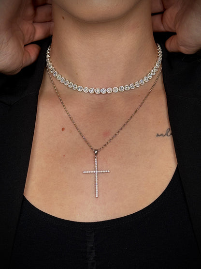 Lǎnțişor Cruce Black/White