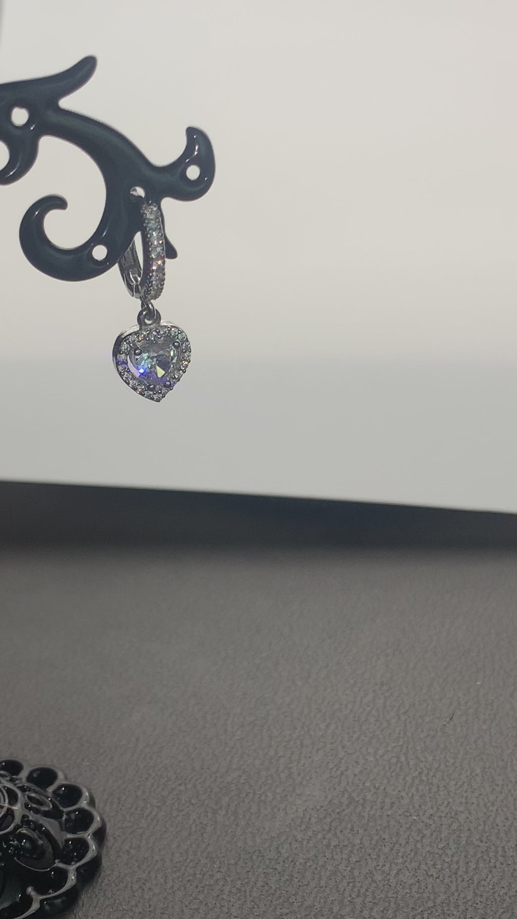 Cercei Inima cu Pietricele